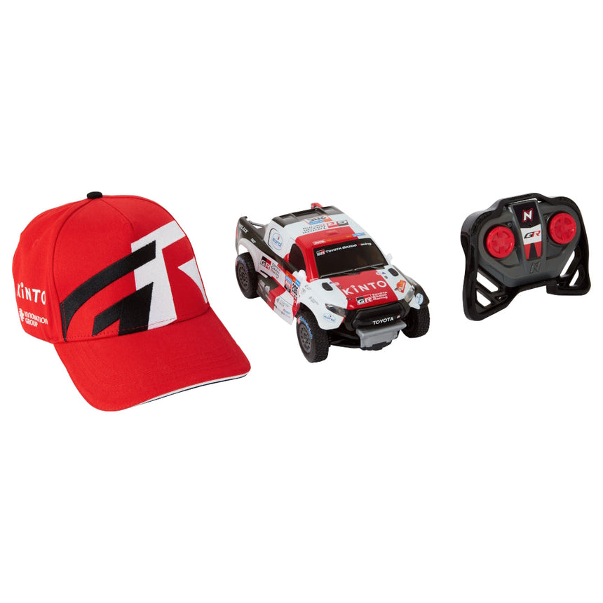 Toyota Gazoo Racing GR 1:18 Scale W2RC RC Radio Control Model Car & Cap Set