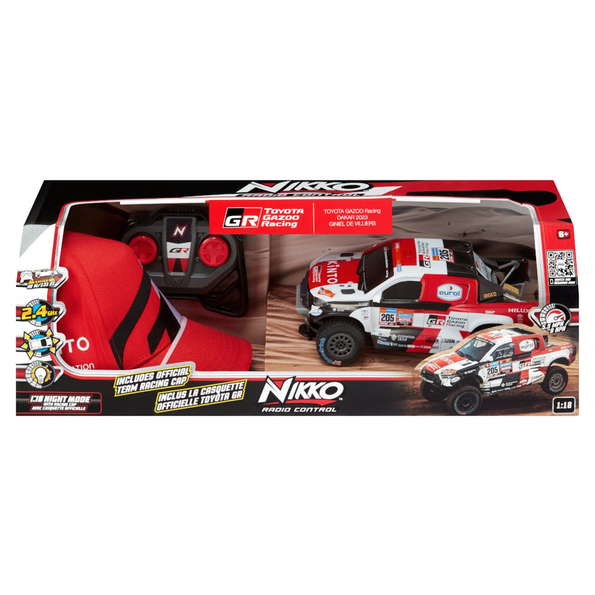 Toyota Gazoo Racing GR 1:18 Scale W2RC RC Radio Control Model Car & Cap Set