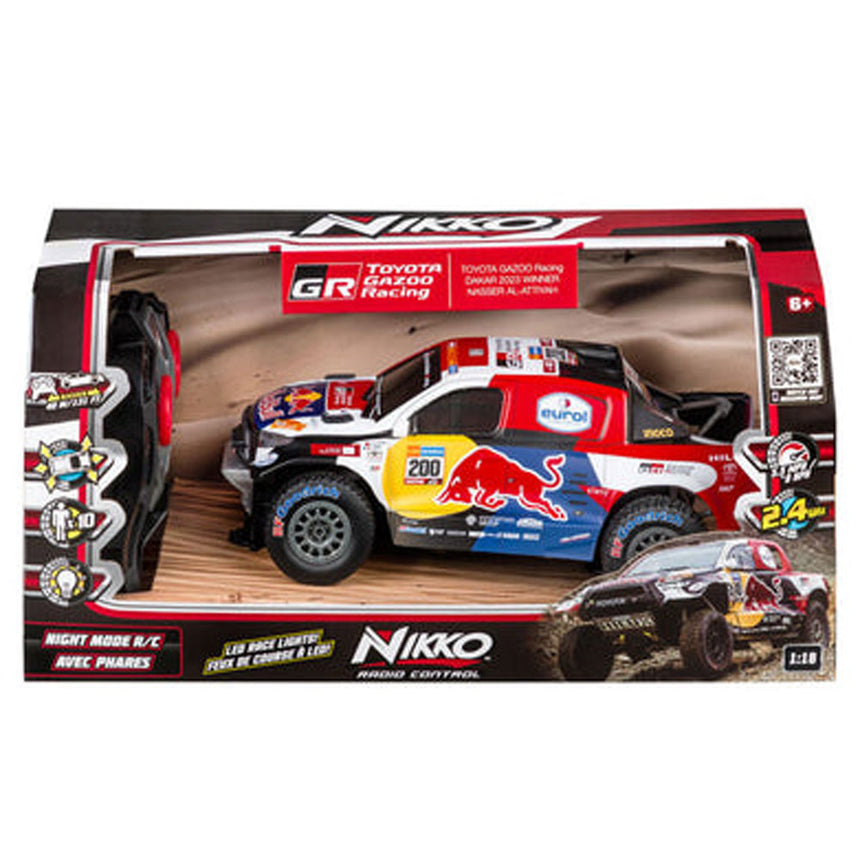 Toyota Gazoo Racing GR 1:18 Scale W2RC Al Attiyah RC Radio Control Model Car