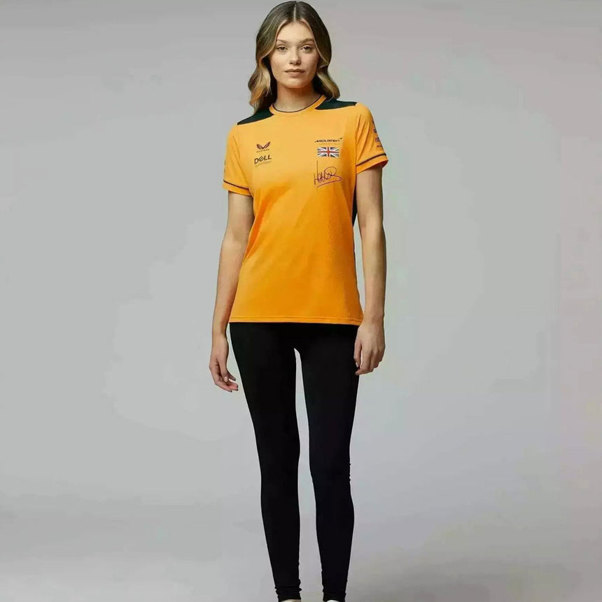 Mclaren F1 Team Ladies Set Up T-Shirt Lando Norris Orange