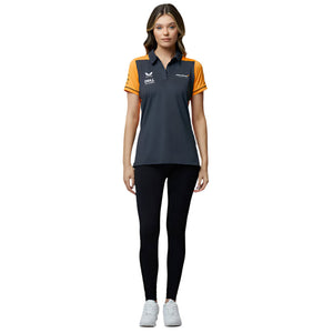 Mclaren F1 Team Ladies Phantom/Papaya Polo Tee Shirt