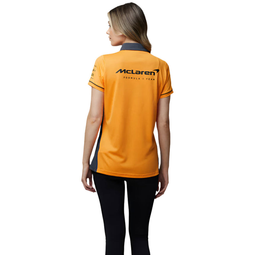 Mclaren F1 Team Ladies Phantom/Papaya Polo Tee Shirt