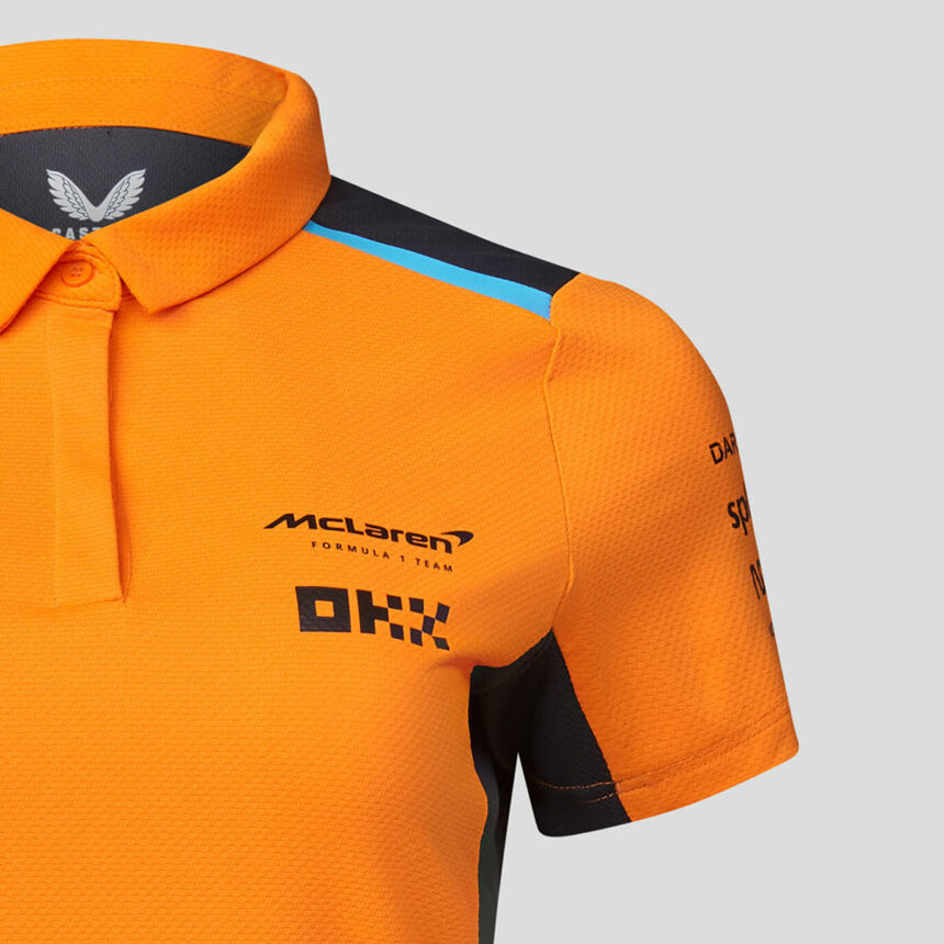 McLaren F1 Team Ladies Polo Shirt 2023 Orange