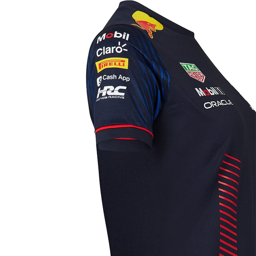 Red Bull Oracle Racing Ladies Night Sky Navy Team Set Up Tee Shirt