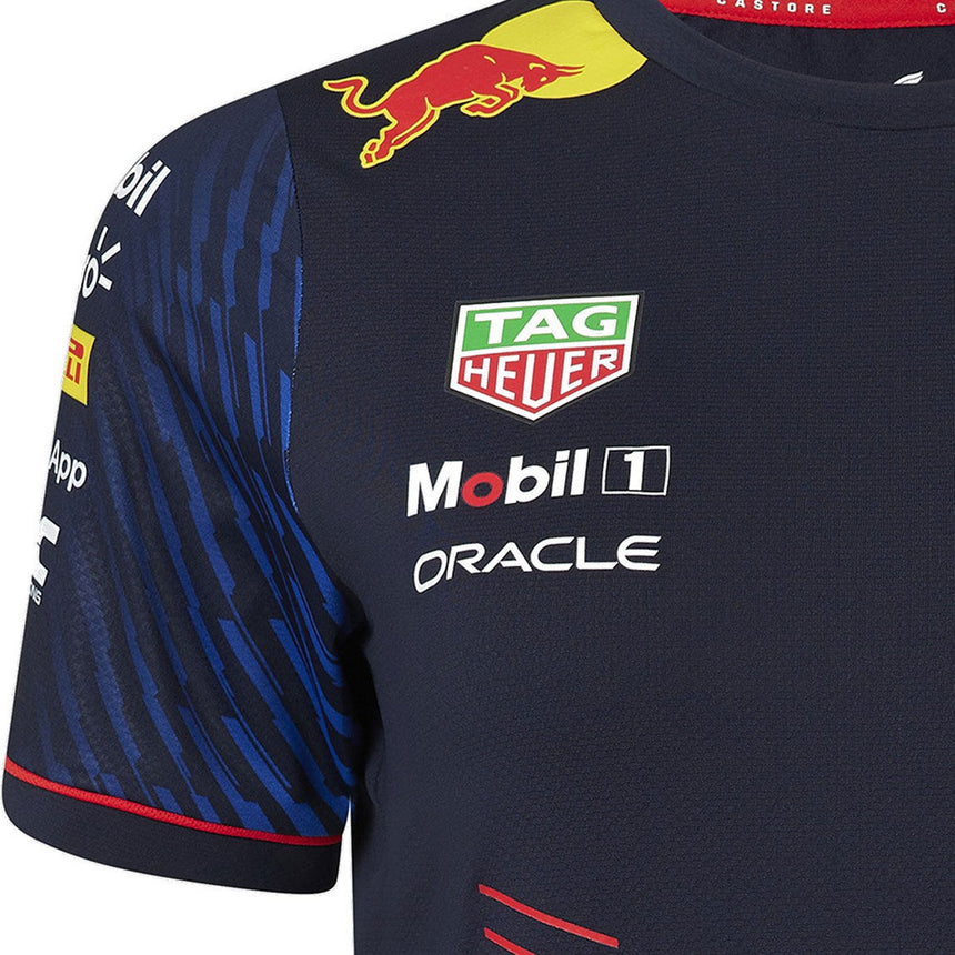 Red Bull Oracle Racing Ladies Night Sky Navy Team Set Up Tee Shirt