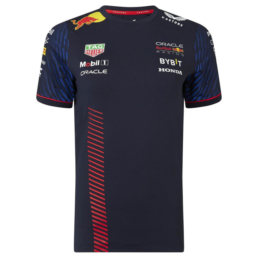 Red Bull Oracle Racing Ladies Night Sky Navy Team Set Up Tee Shirt
