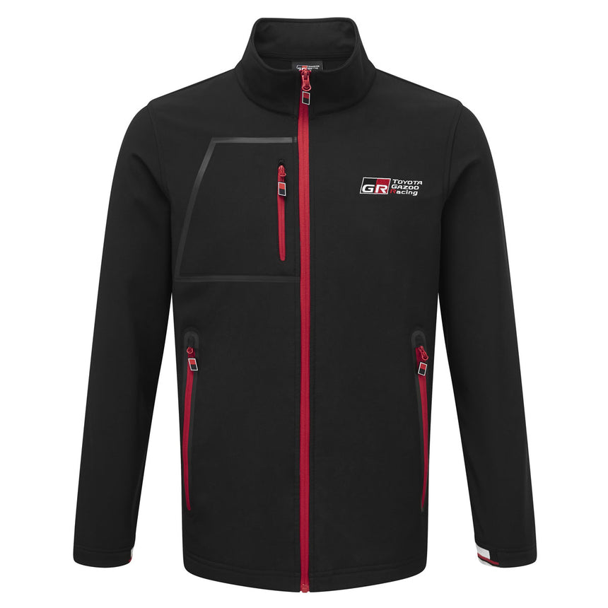 Toyota Gazoo Racing Officially Licensed Black Small Logo Softshell Jacket