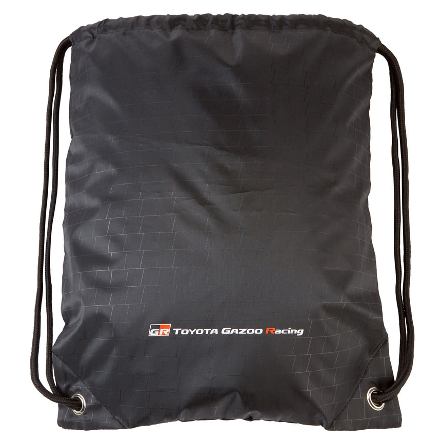 Toyota Gazoo Racing Official Licensed GR Logo Black Drawstring Pulls Bag