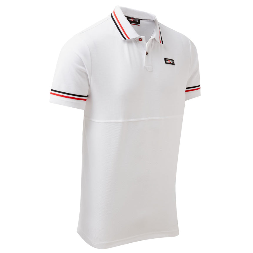 Toyota Gazoo Racing Small Logo Official Licensed White Polo Tee Shirt