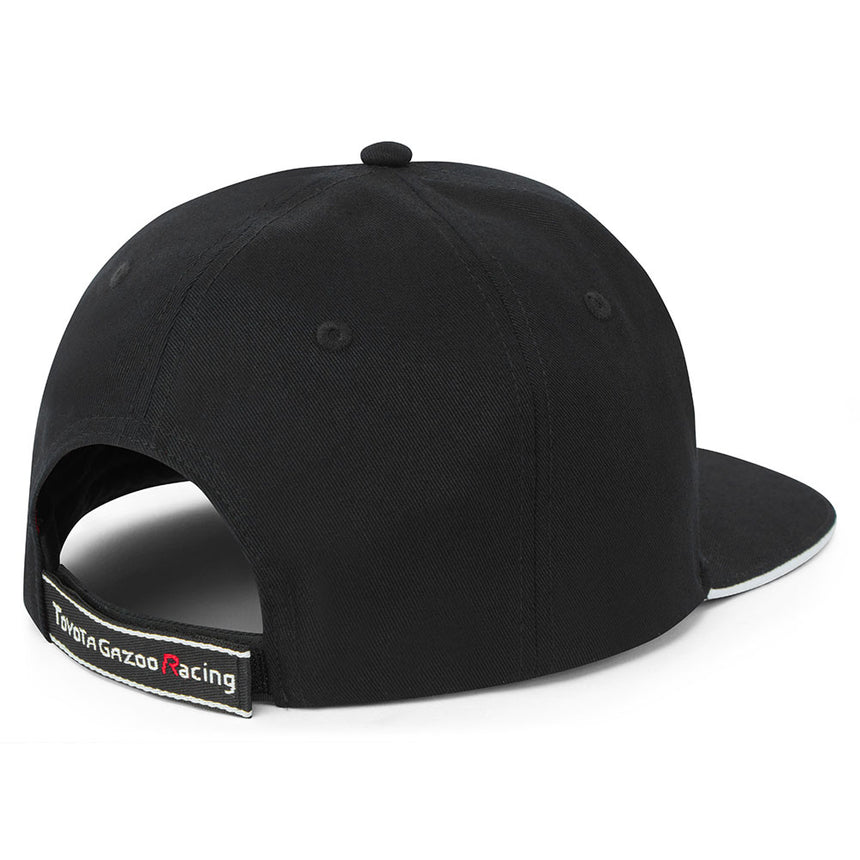 Toyota Gazoo Racing GR Logo Black Flat Brim Adjustable Size Baseball Cap