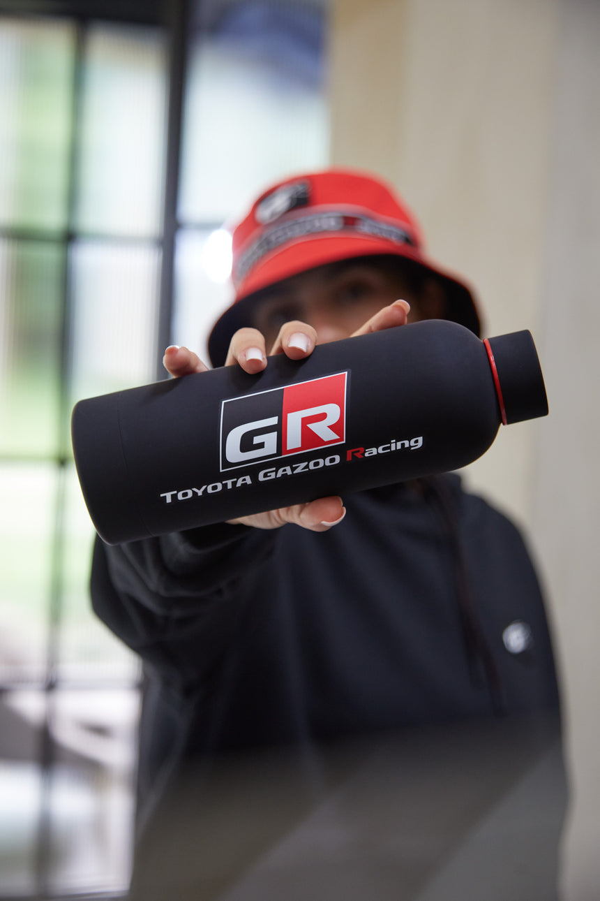 Toyota Gazoo Racing Black GR Logo Stainless Steel Drinks Water Bottle
