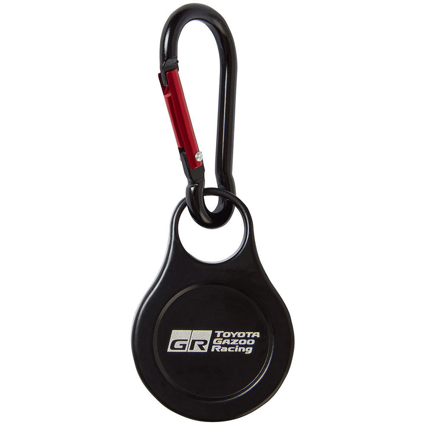 Toyota Gazoo Racing Black GR Logo Navigational Compass Keyring