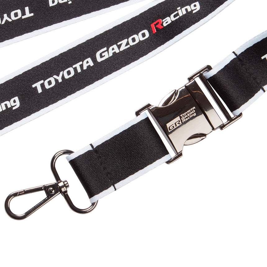 Toyota Gazoo Racing Black GR Logo Quick Release Detachable Lanyard