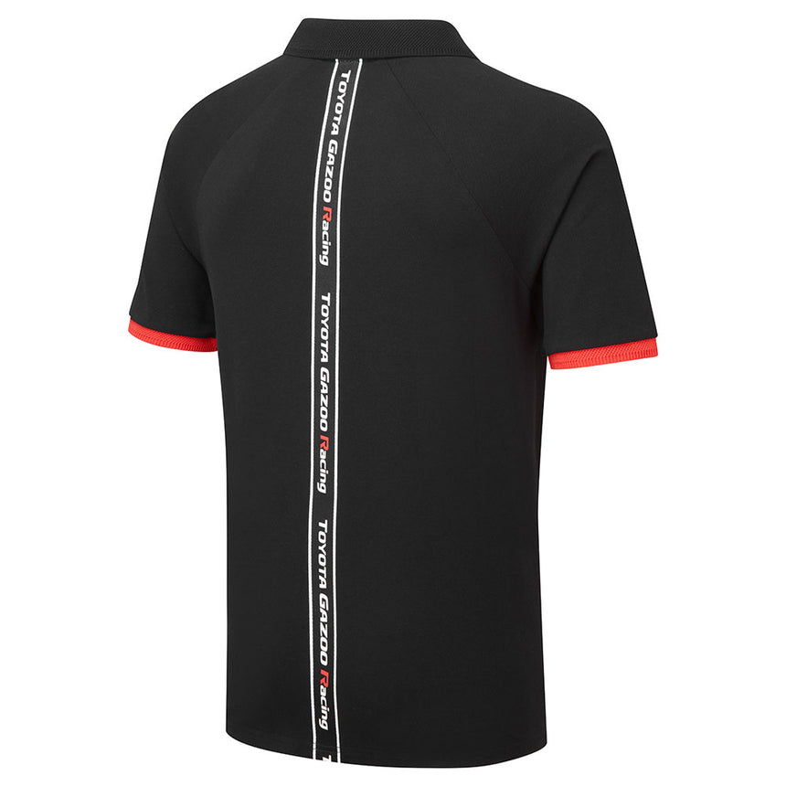 Toyota Gazoo Racing Black GR Logo Travel Polo Tee Shirt