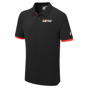 Toyota Gazoo Racing Black GR Logo Travel Polo Tee Shirt