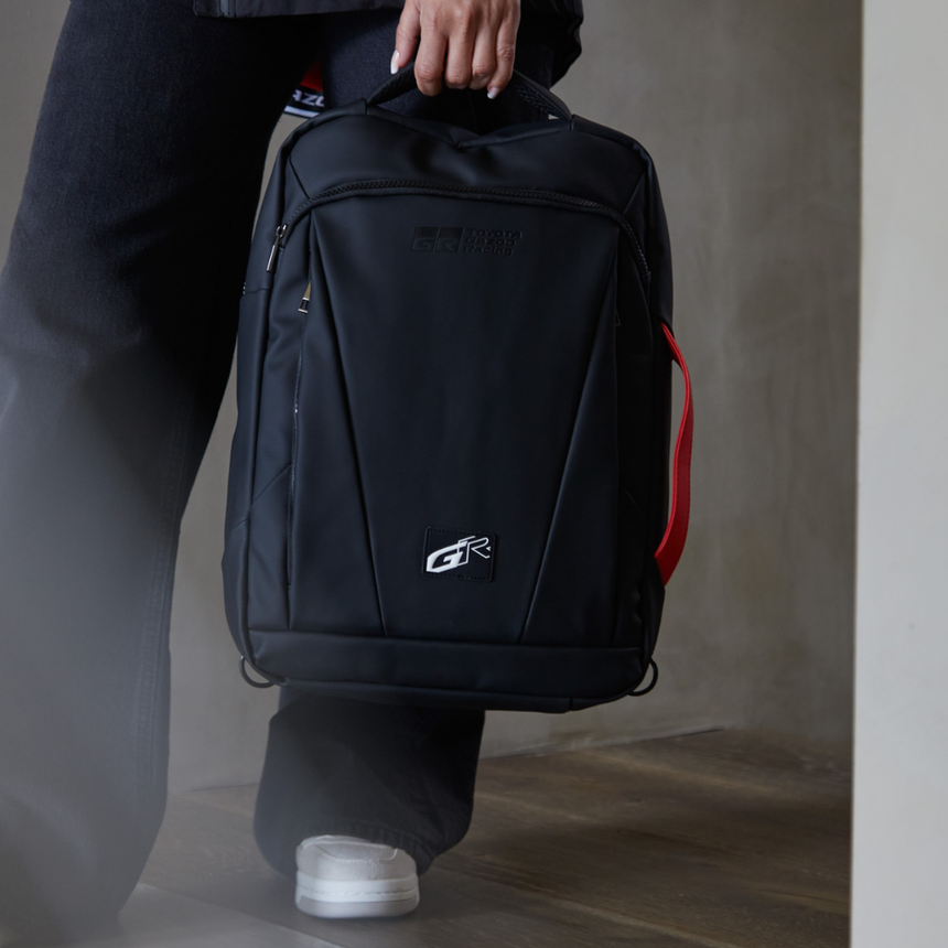Toyota Gazoo Racing GR Logo Black Team Travel Backpack Rucksack
