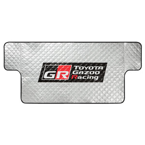 Toyota Gazoo Racing Silver Reflective Foil Back Car Windscreen Sunshade