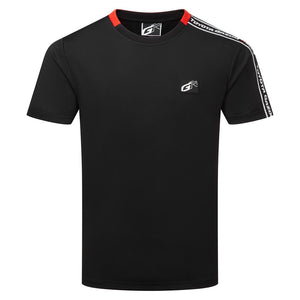 Toyota Gazoo Racing Black GR Logo Technical Shoulder Tape Travel Tee Shirt