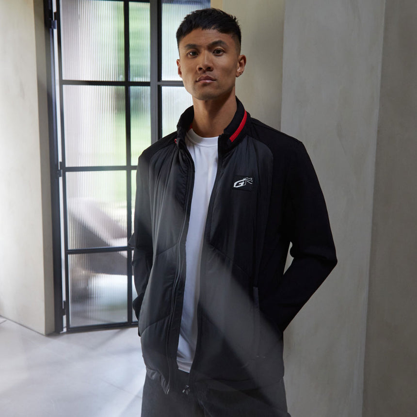 Toyota Gazoo Racing GR Logo Black Official Licensed Hybrid Padded Travel Jacket