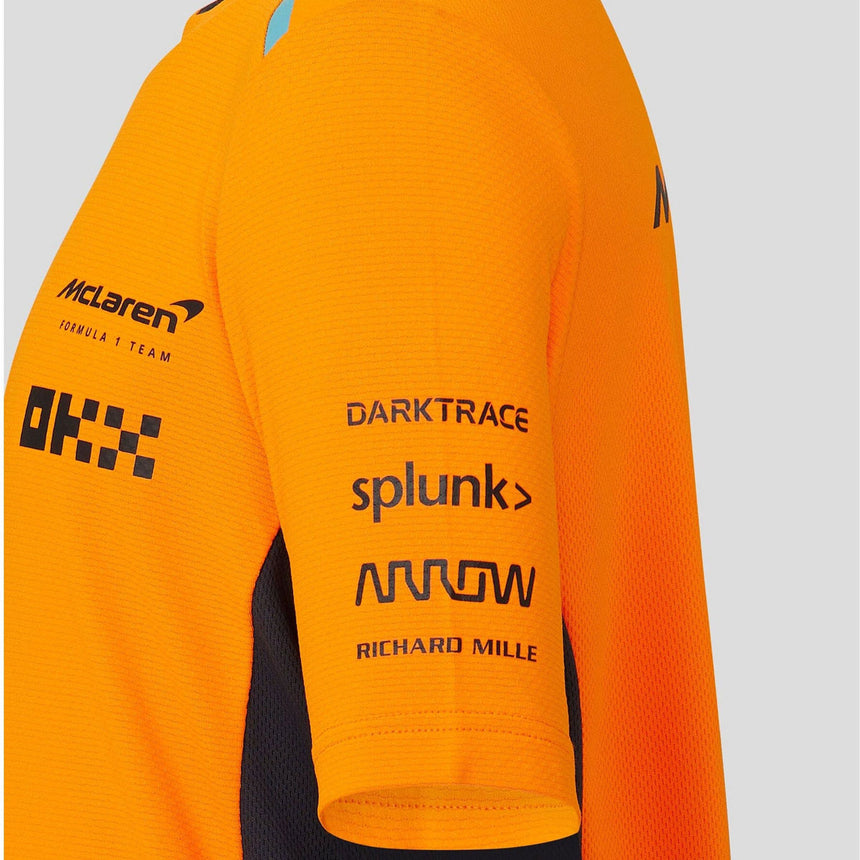 McLaren F1 Team Replica Set Up Children's Orange/Dark Grey Tee Shirt