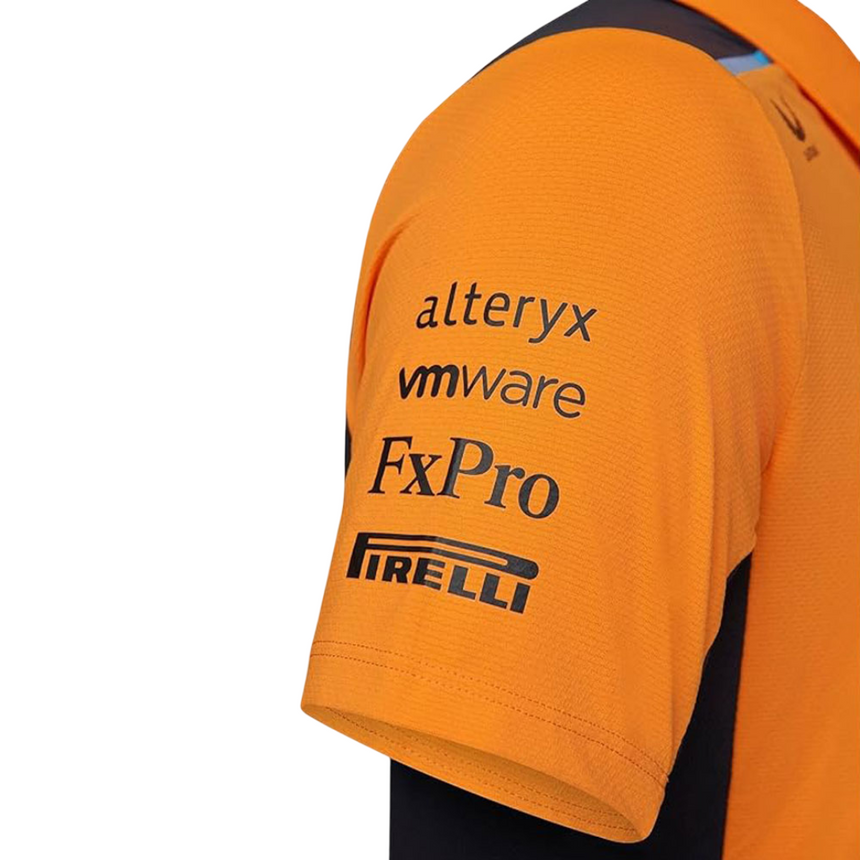 McLaren F1 Team Kids Replica Papaya Orange Polo Shirt