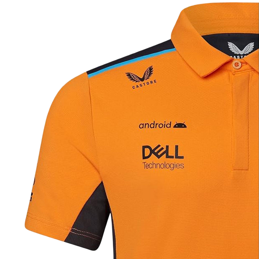 McLaren F1 Team Kids Replica Papaya Orange Polo Shirt
