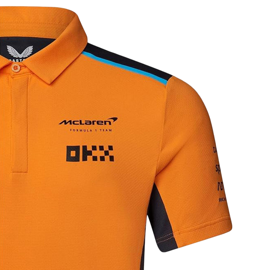 McLaren F1 Team Kids Replica Papaya Orange Polo Shirt