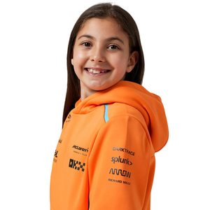 McLaren F1 Team Kids Replica Papaya Orange Hooded Sweatshirt