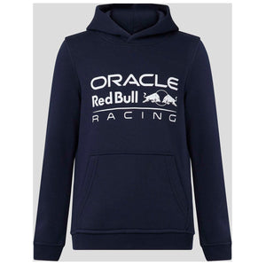 Red Bull Oracle Racing Core Front Logo Navy Blue Kids Hoodie
