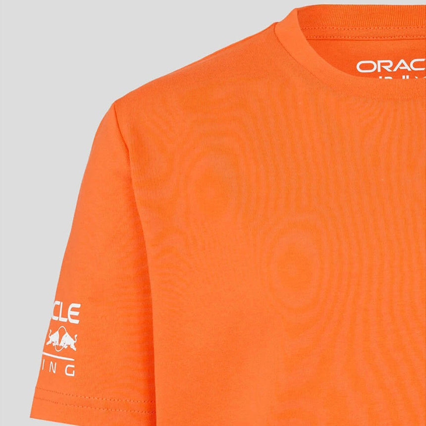 Red Bull Oracle Racing F1 Team MV1 Max Verstappen Kids Orange Driver Tee  Shirt