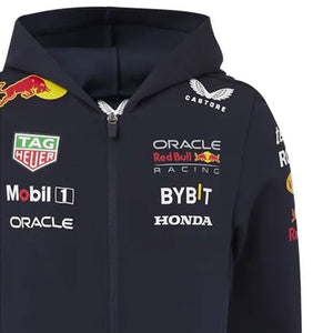 Oracle Red Bull Racing F1 Team Kids Full Zip Hoodie Night Sky