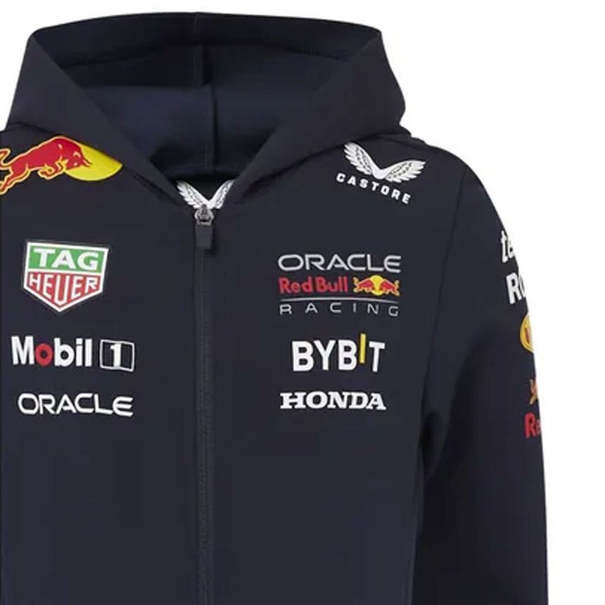 Oracle Red Bull Racing F1 Team Kids Full Zip Hoodie Night Sky