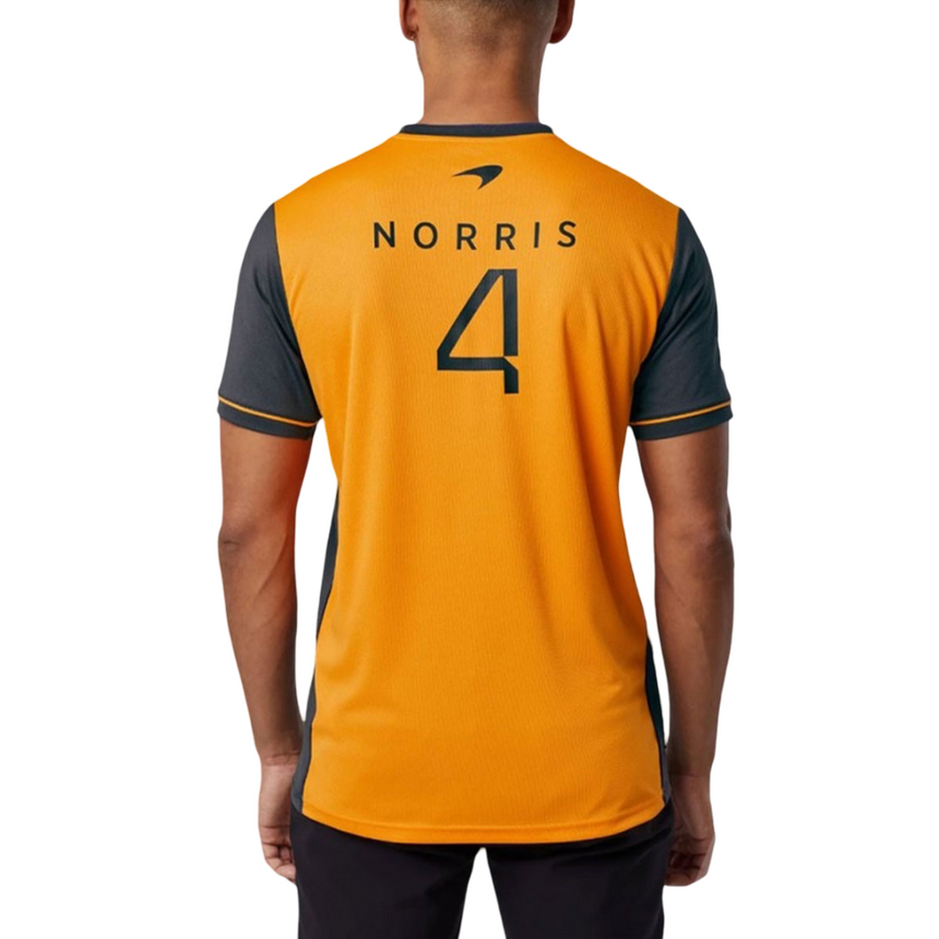 Mclaren F1 Team 2022 Lando Norris Grey Replica Set Up Tee Shirt