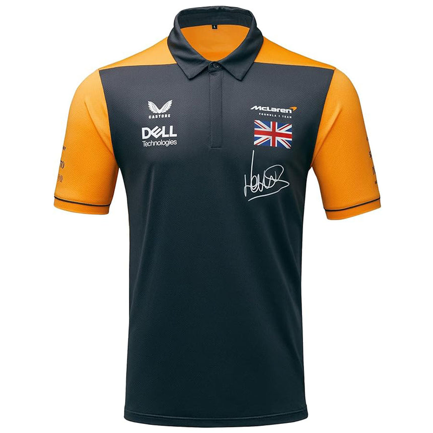 Mclaren F1 Team Officially Licensed Lando Norris Drivers Polo Tee Shirt