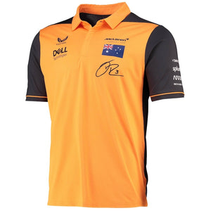 McLaren F1 Team 2022 Replica Daniel Ricciardo Papaya Orange Drivers Polo Shirt