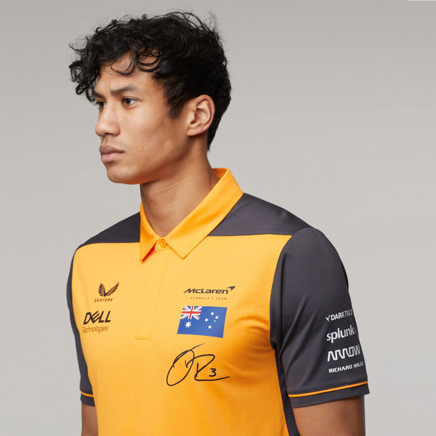 McLaren F1 Team 2022 Replica Daniel Ricciardo Papaya Orange Drivers Polo Shirt