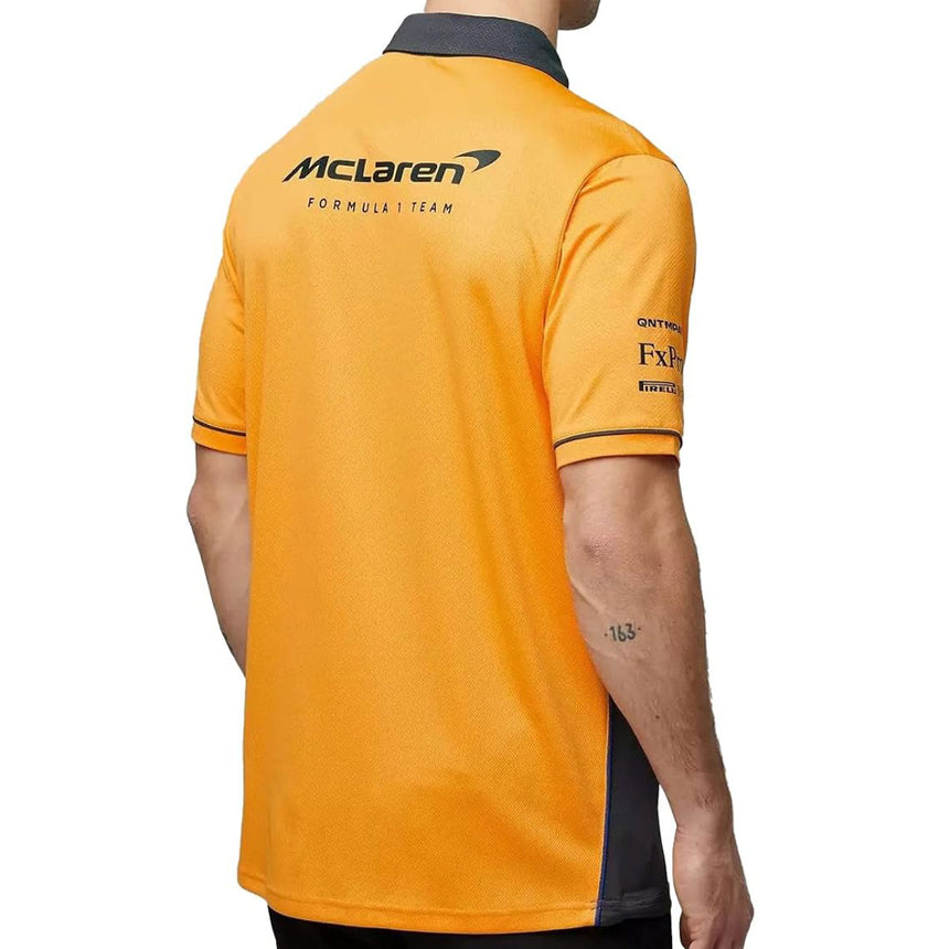 Mclaren F1 Team Officially Licensed Papaya Polo Tee Shirt