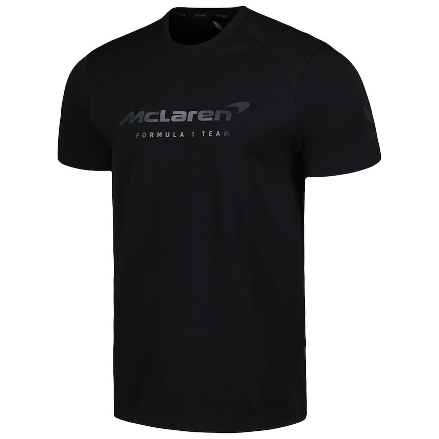 Mclaren F1 Team Black Large Stealth Front Logo Lifestyle Tee Shirt