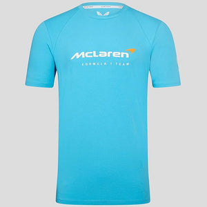 Mclaren Lifestyle T-Shirt Blue | Large Front Logo