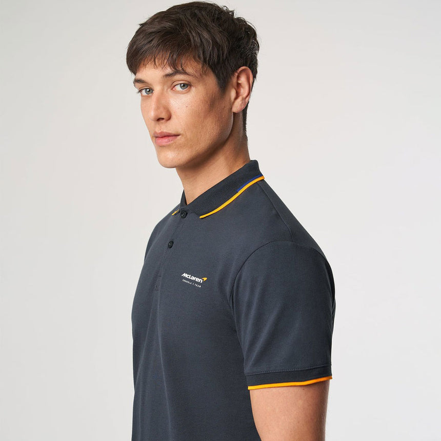 Mclaren F1 Team Grey Core Essentials Polo Shirt