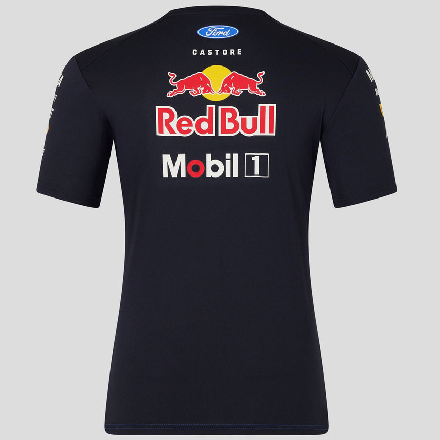 Red Bull Racing F1 Team 2026 Mens Set Up Tee Shirt Night Sky / Surf The Web Blue