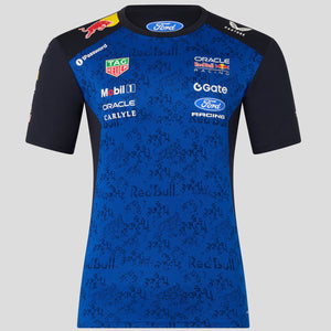 Red Bull Racing F1 Team 2026 Mens Set Up Tee Shirt Night Sky / Surf The Web Blue