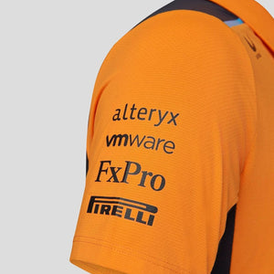 Mclaren F1 Team Officially Licensed Papaya Orange Polo Tee Shirt