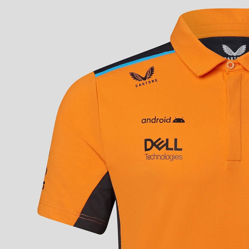 Mclaren F1 Team Officially Licensed Papaya Orange Polo Tee Shirt