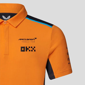 Mclaren F1 Team Officially Licensed Papaya Orange Polo Tee Shirt