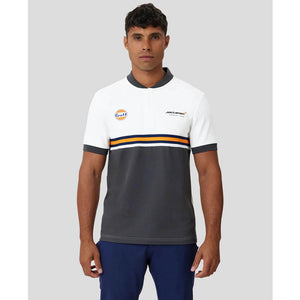Mclaren Gulf F1 Team Cream & Phantom Grey Polo Shirt