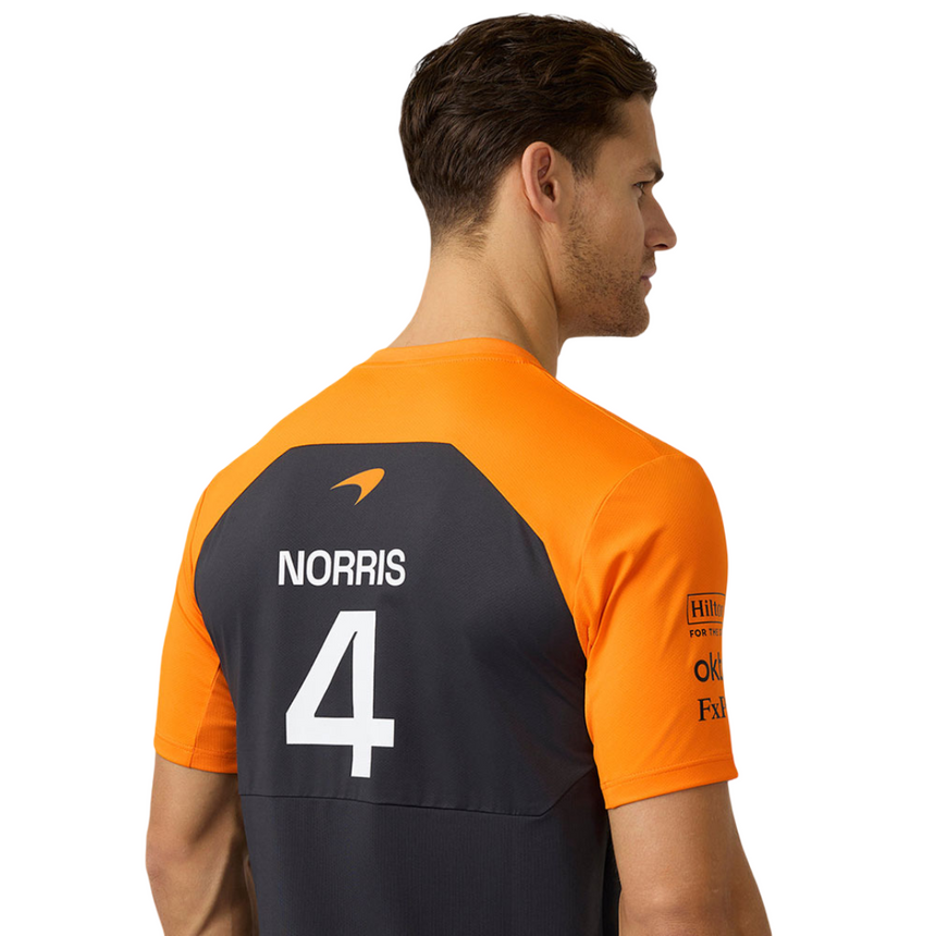 McLaren F1 Team Set Up T-Shirt Lando Norris #4 Phantom/Autumn Glory
