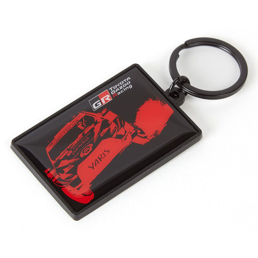 Toyota Gazoo Racing Black WRC Rubber Car Keyring
