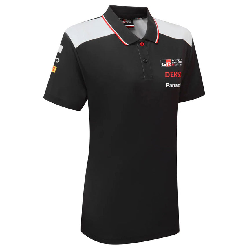 Toyota Gazoo Racing WRC Ladies Officially Licensed Black GR Team Polo Tee Shirt