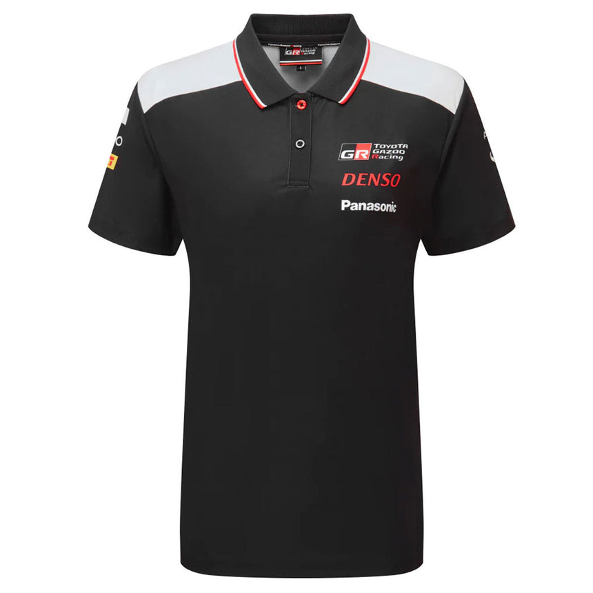 Toyota Gazoo Racing WRC Ladies Officially Licensed Black GR Team Polo Tee Shirt